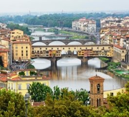 Beautiful attractions in Florence, Italy