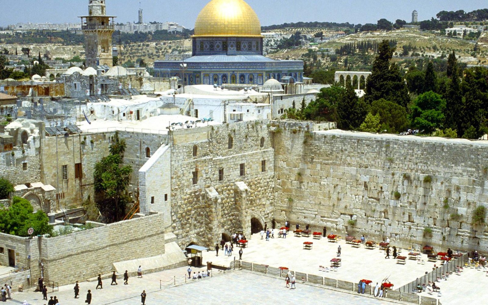 Jerusalem-Western Wall and Omar Mosque